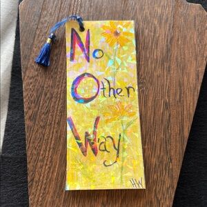 Hand Crafted Yellow Floral Tassel Bookmark